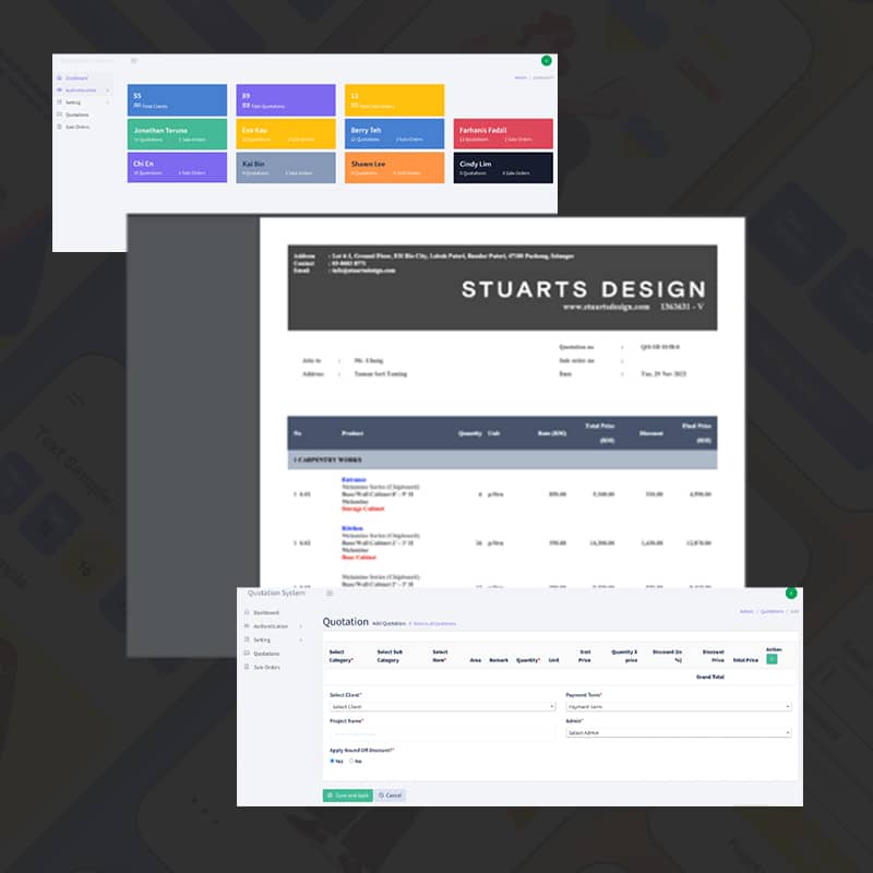 Interior designer quotation system generator - SWOT | Website ...